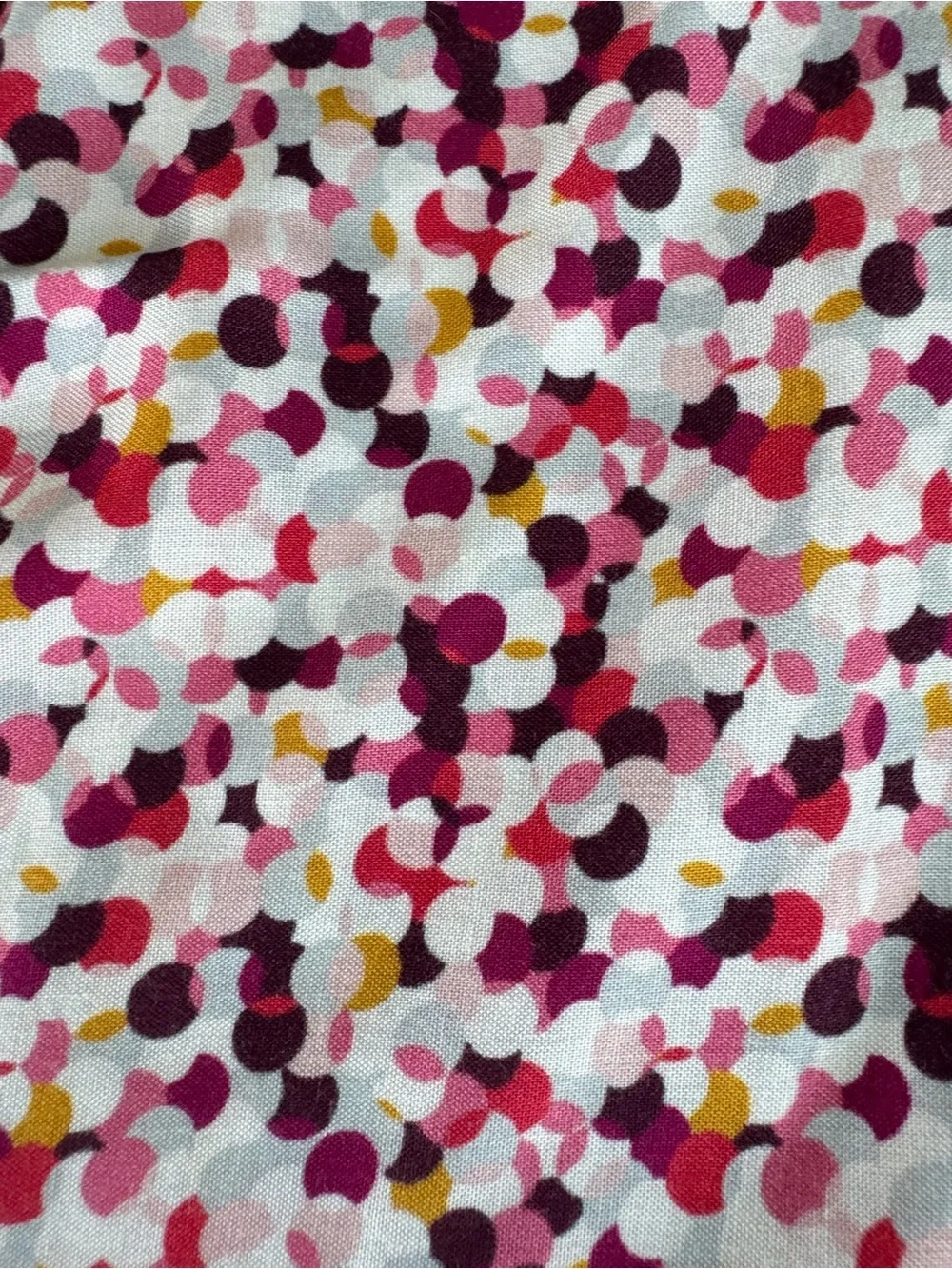 Dior Multicolor Pink & Burgundy Dot Scarf/Sash